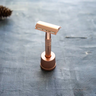 Double Edge Safety Razor Holder - Rose Gold