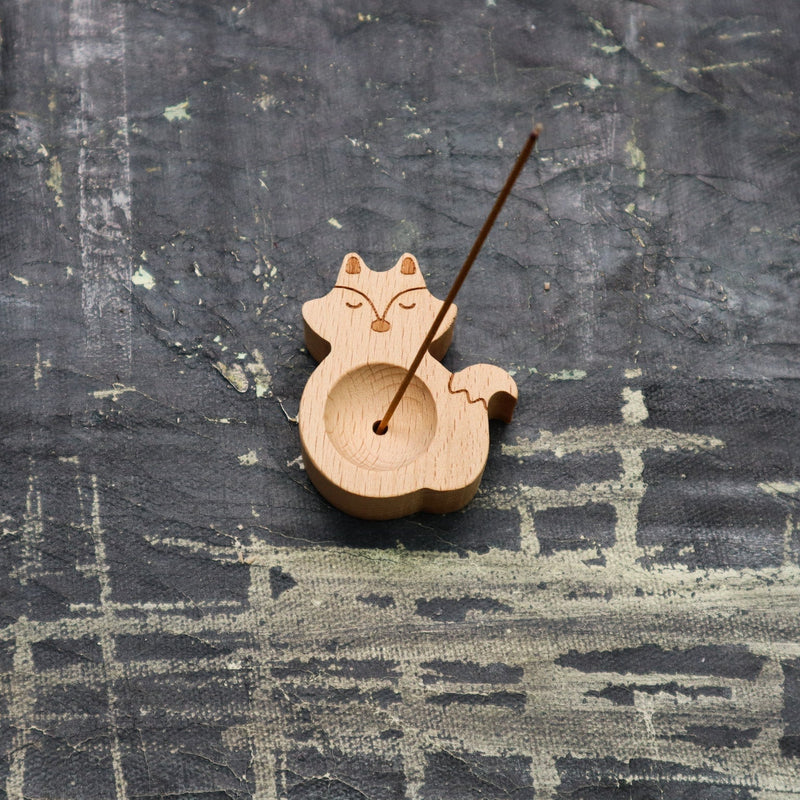 Fox - Wooden Essential Oil Diffuser | Incense Holder