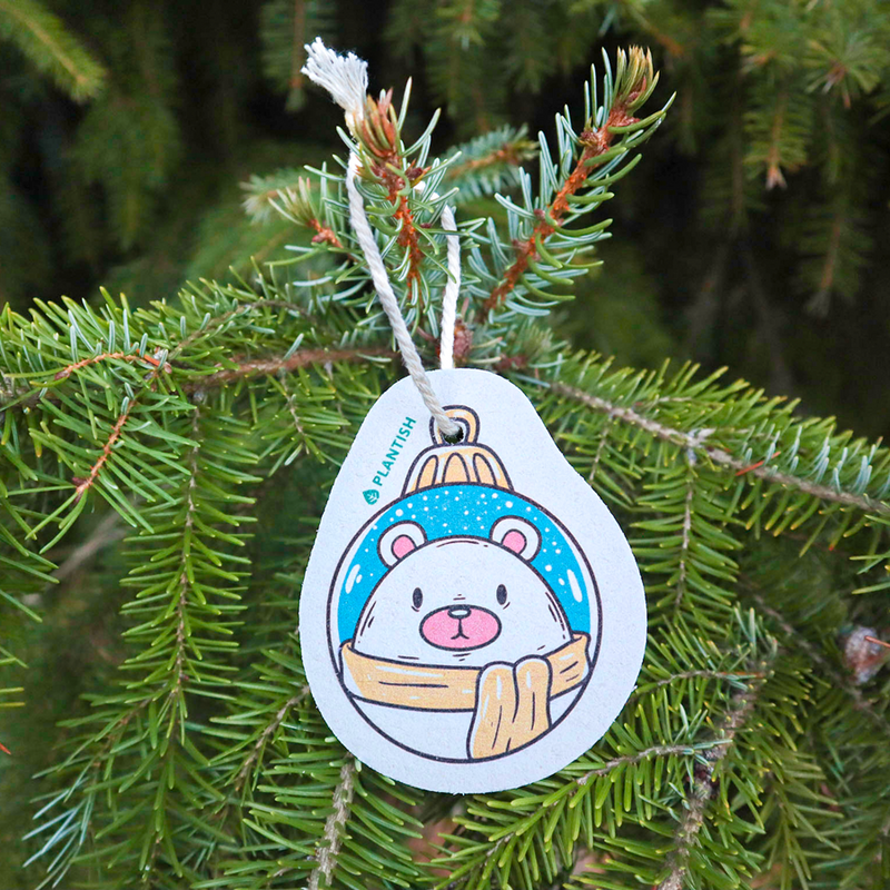 Ornament Polar Bear - Pop up Sponge (Holiday Exclusive)