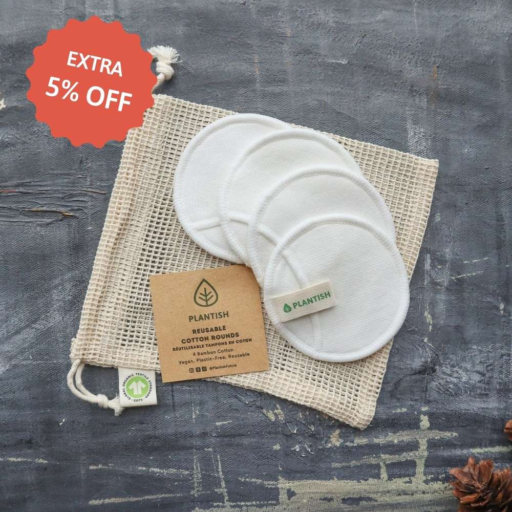 Reusable Cotton Rounds - 100% Cotton – Plantish Wholesale