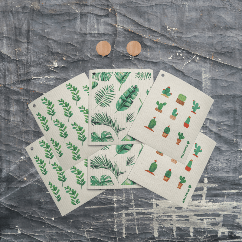 Potting Around - Swedish Sponge Cloth Set + Hook