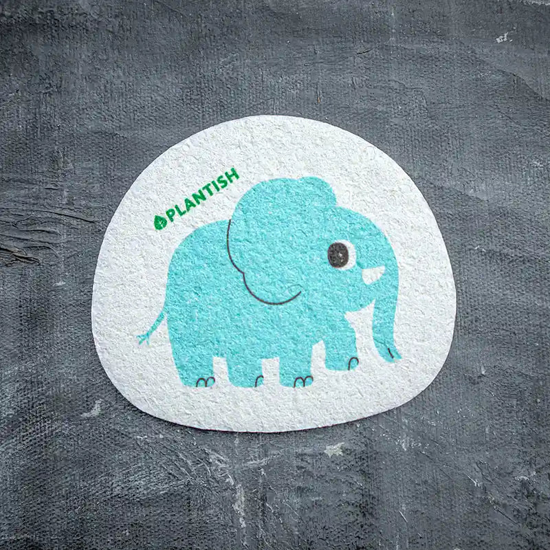 Elephant reusable kitchen sponge.
