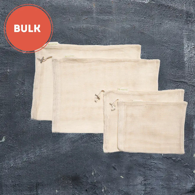 [BUY BULK] Set of 4 Organic Cotton Mesh Produce Bags