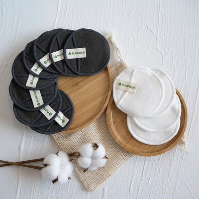 Vegan and eco friendly reusable cotton pads. 