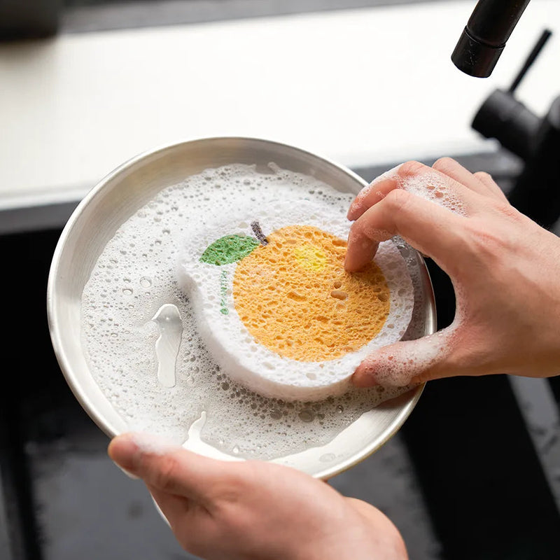 Solid Dish Soap Sponge Scrubber Bundle